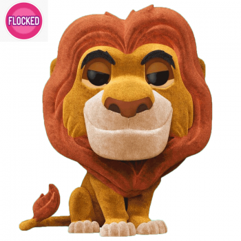 FUNKO POP! - Disney - The Lion King Mufasa #495 Flocked mit Tee Größe S